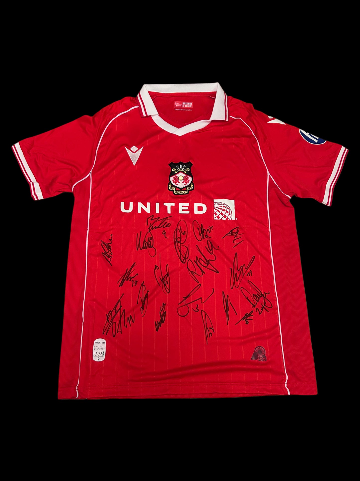 Wrexham 2025-26 Hand Signed Squad Shirt