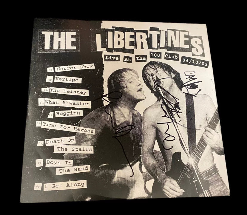 The Libertines “LIVE AT THE 100 CLUB” Hand Signed Vinyl