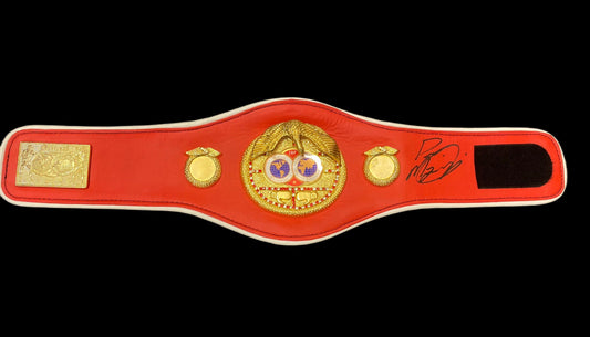 Paulie Malignaggi Hand Signed IBF Mini Belt.