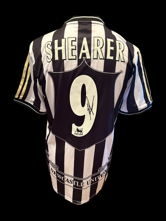 Alan Shearer Newcastle United 1997-1999 Hand Signed Home Shirt 1