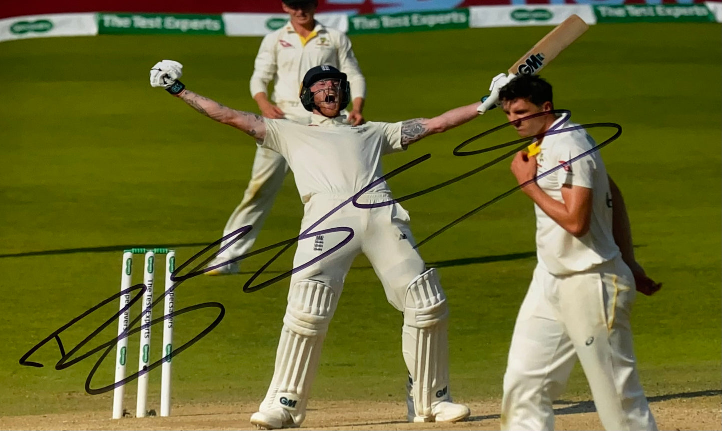 Ben Stokes Headingley 2019 Hand Signed 12 X 8” Photo 7