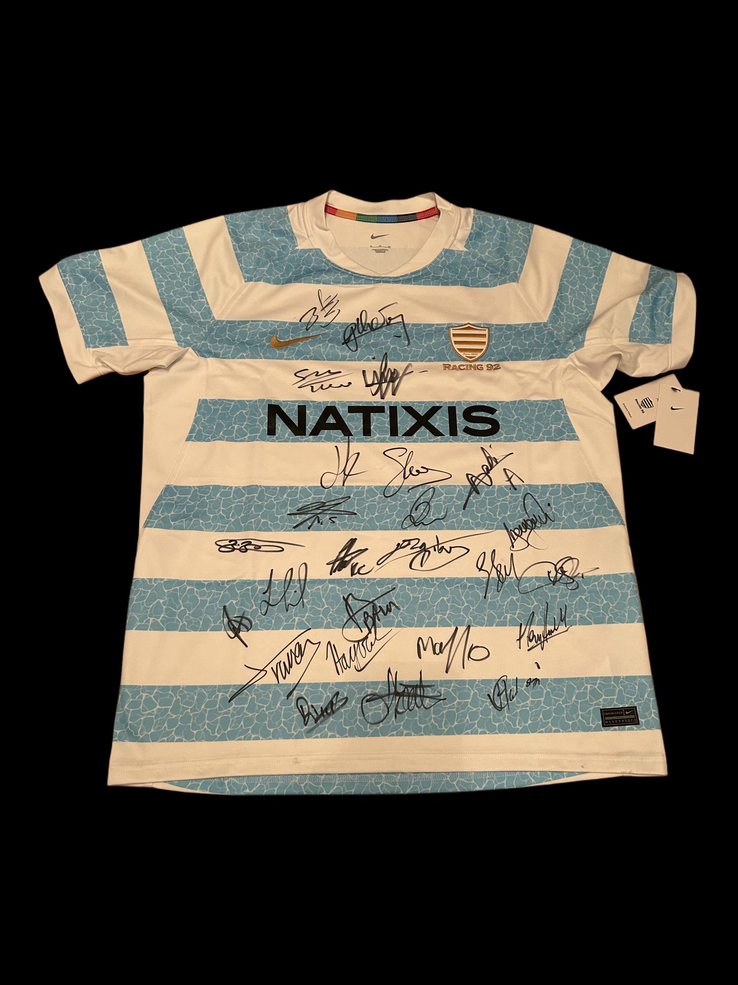 Racing 92 2024-25 Rugby Hand Signed Squad Home Shirt 1