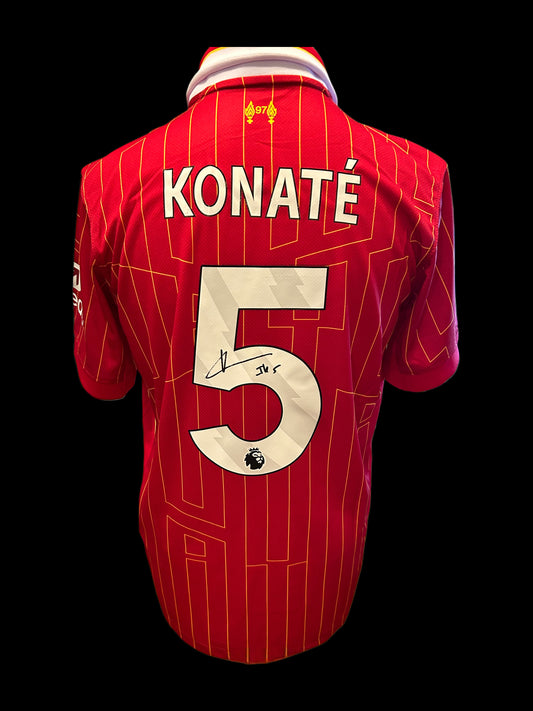 Ibrahima Konate Liverpool 2024-2025 Hand Signed Home Shirt