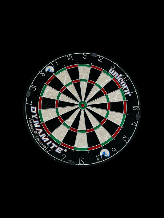 Luke “Cool Hand” Hunphries Hand Signed Dart Board