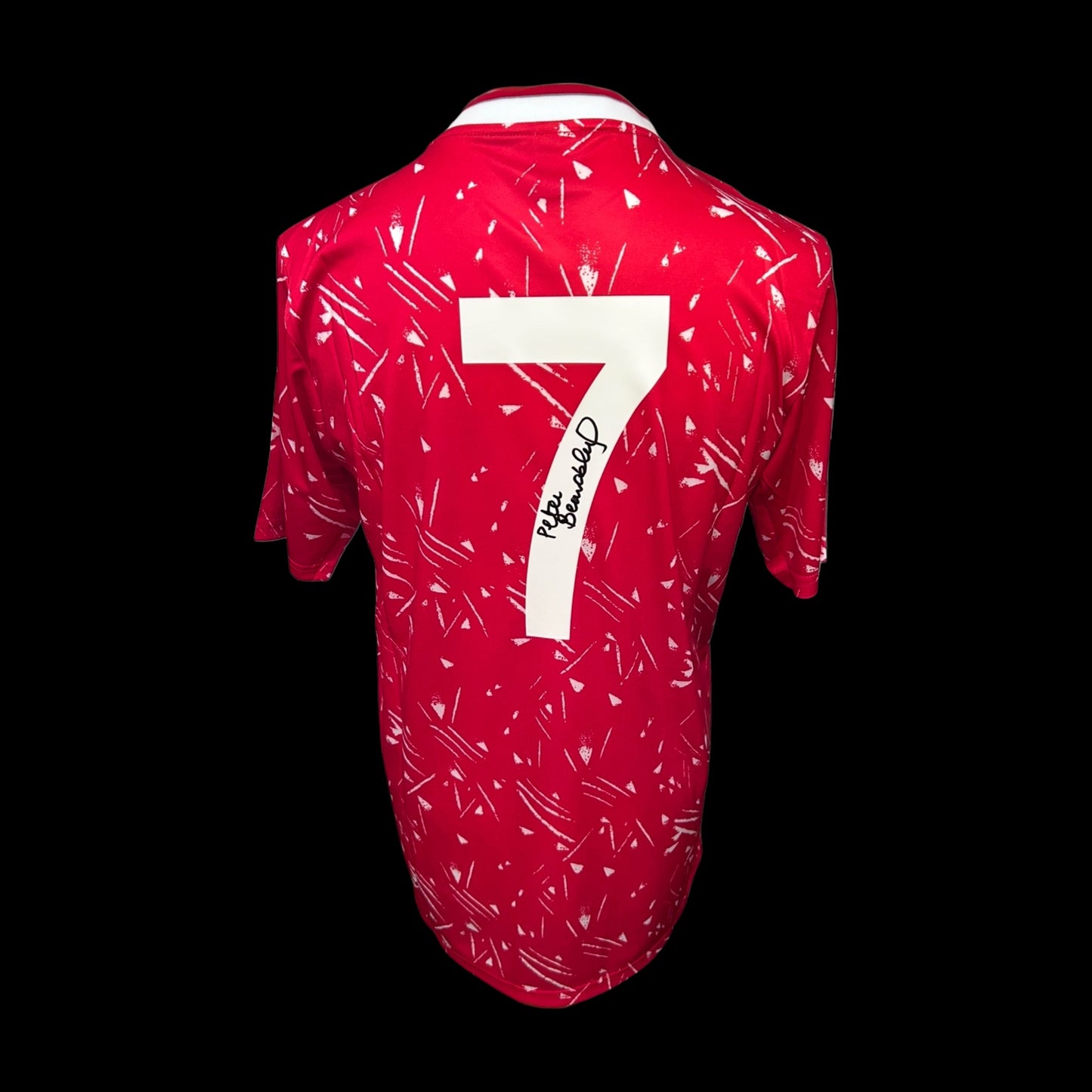 Peter Beardsley Liverpool 1989 Retro Candy Hand Signed Shirt