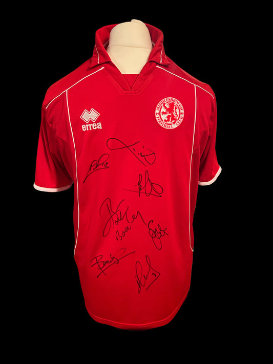 Middlesbrough 2004 Carling Cup Winning Multi Hand Signed Shirt 2