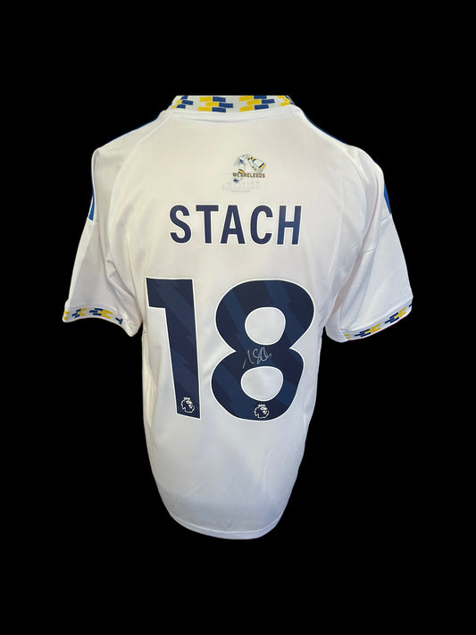 Anton Stach Leeds United Hand Signed 2025-26 Home Shirt