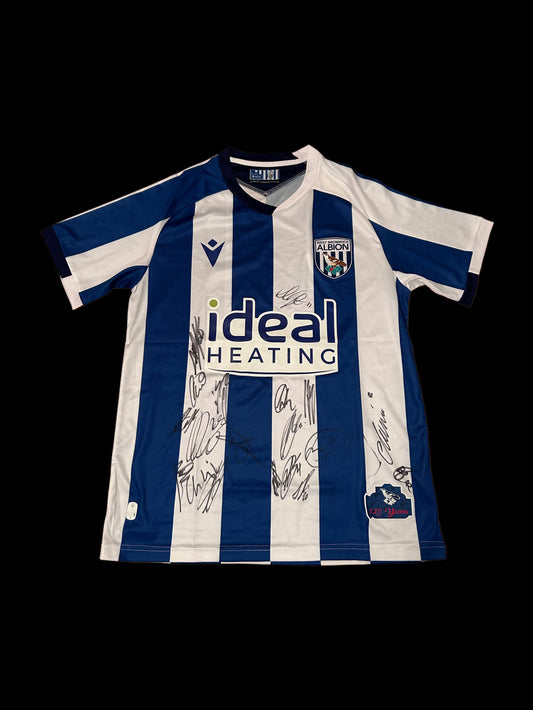 West Bromwich Albion 2025-26 Hand Signed Squad Home Shirt