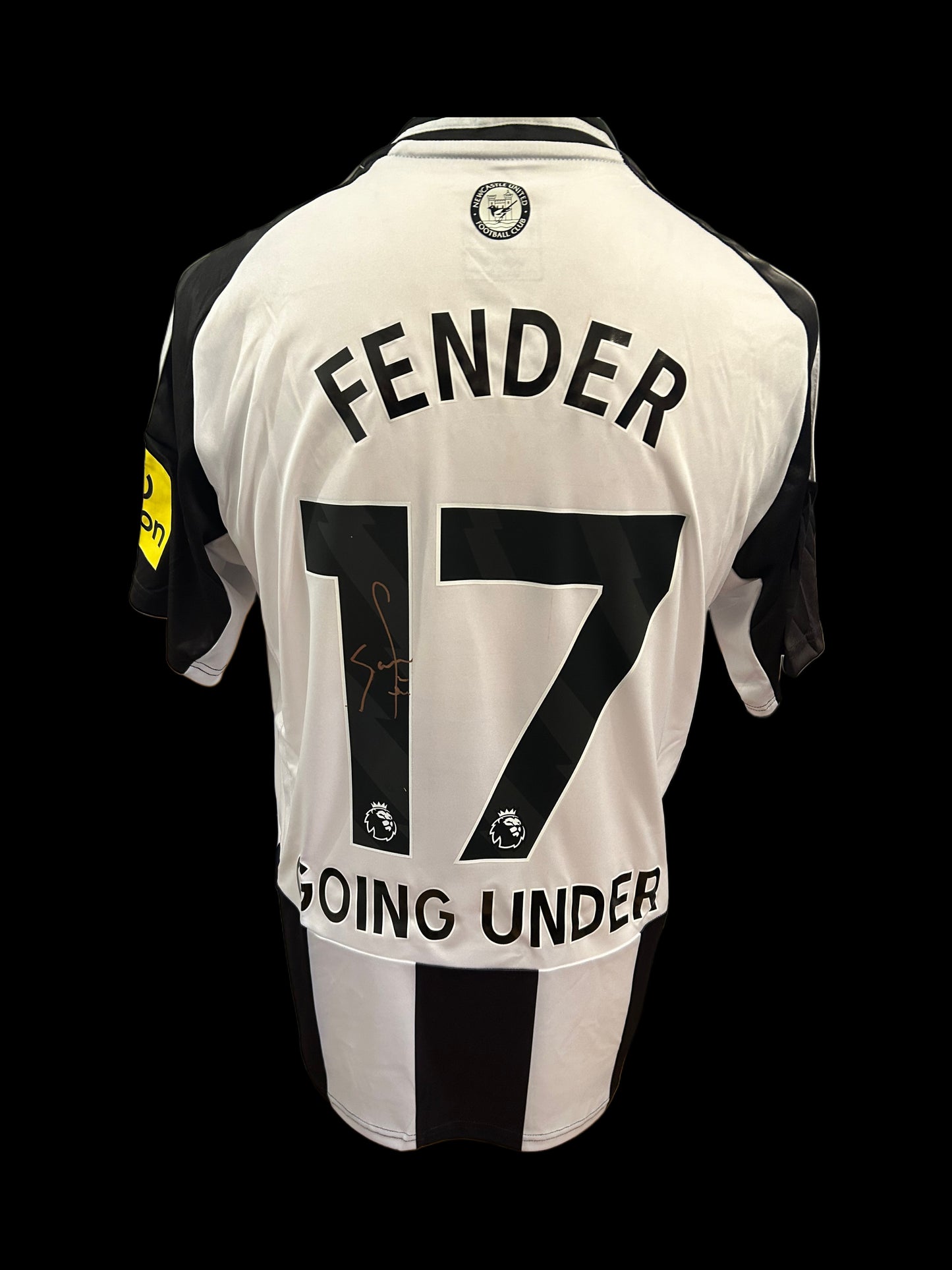Sam Fender “Seventeen Going Under” Newcastle United Hand Signed 24-25 Home Shirt