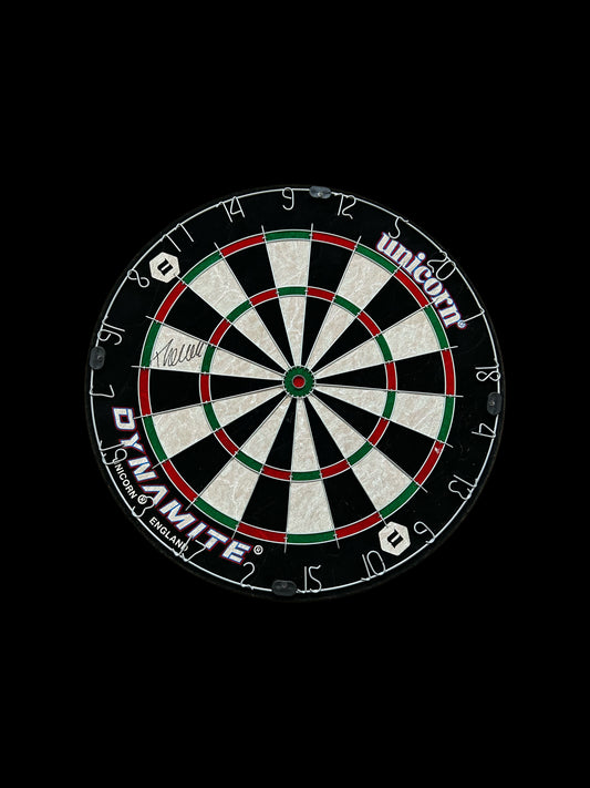 Luke “The Nuke” Littler Hand Signed Dart Board 2