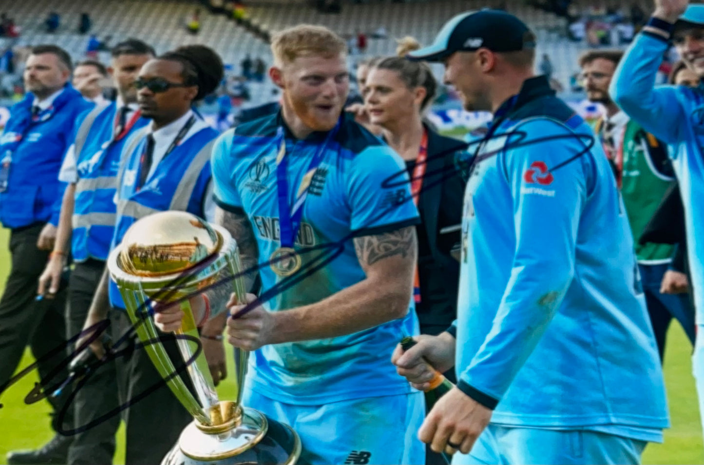 Ben Stokes World Cup 2019 Hand Signed 12 X 8” Photo 5