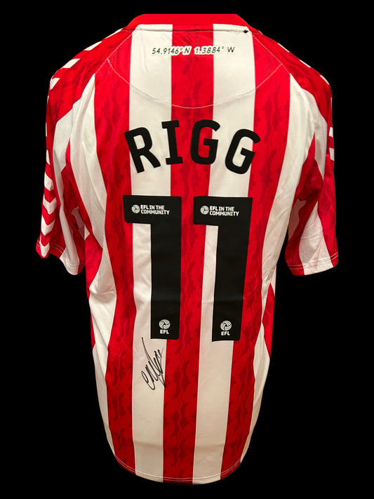 Chris Rigg Sunderland Hand Signed 2024-25 Home Shirt