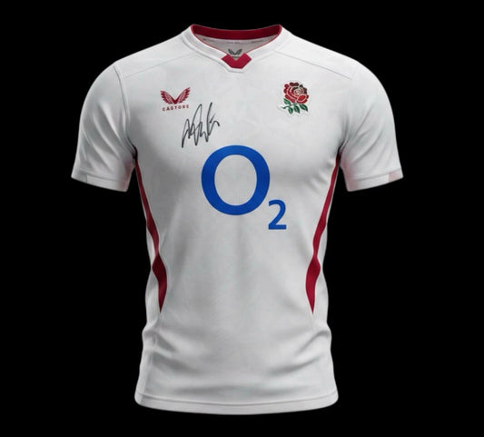 Marcus Smith 2026 Hand Signed England Rugby Home Shirt