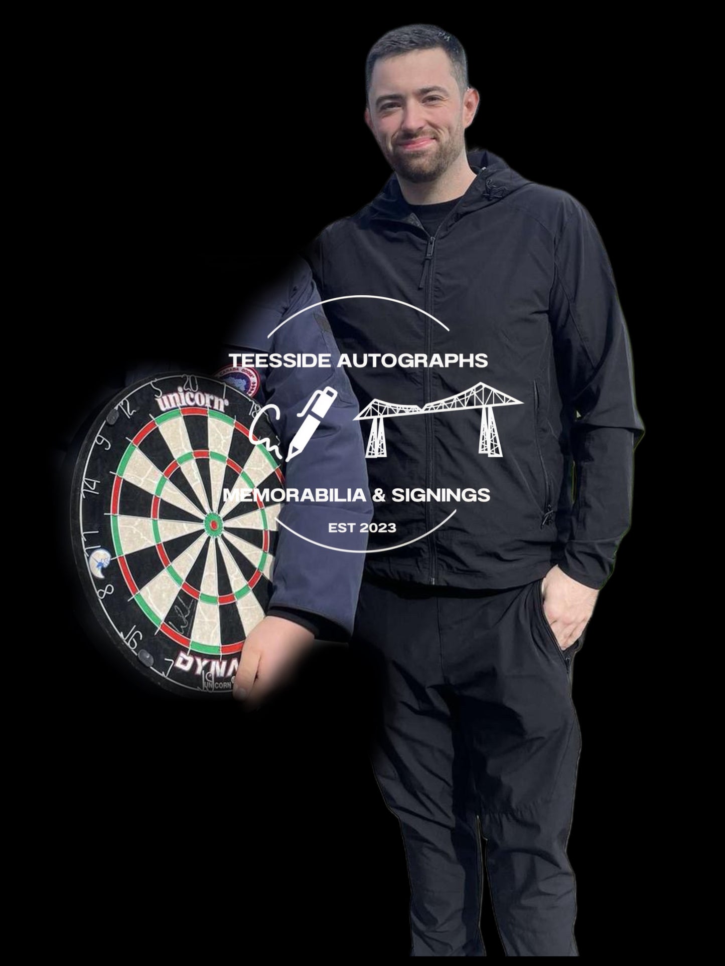 Luke “Cool Hand” Hunphries Hand Signed Dart Board