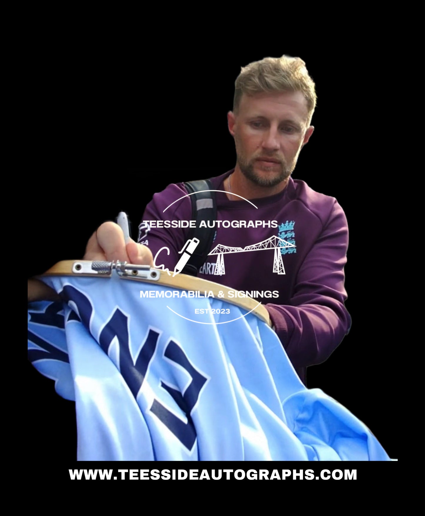 Joe Root England 2019 Cricket WC Winners Hand Signed Shirt