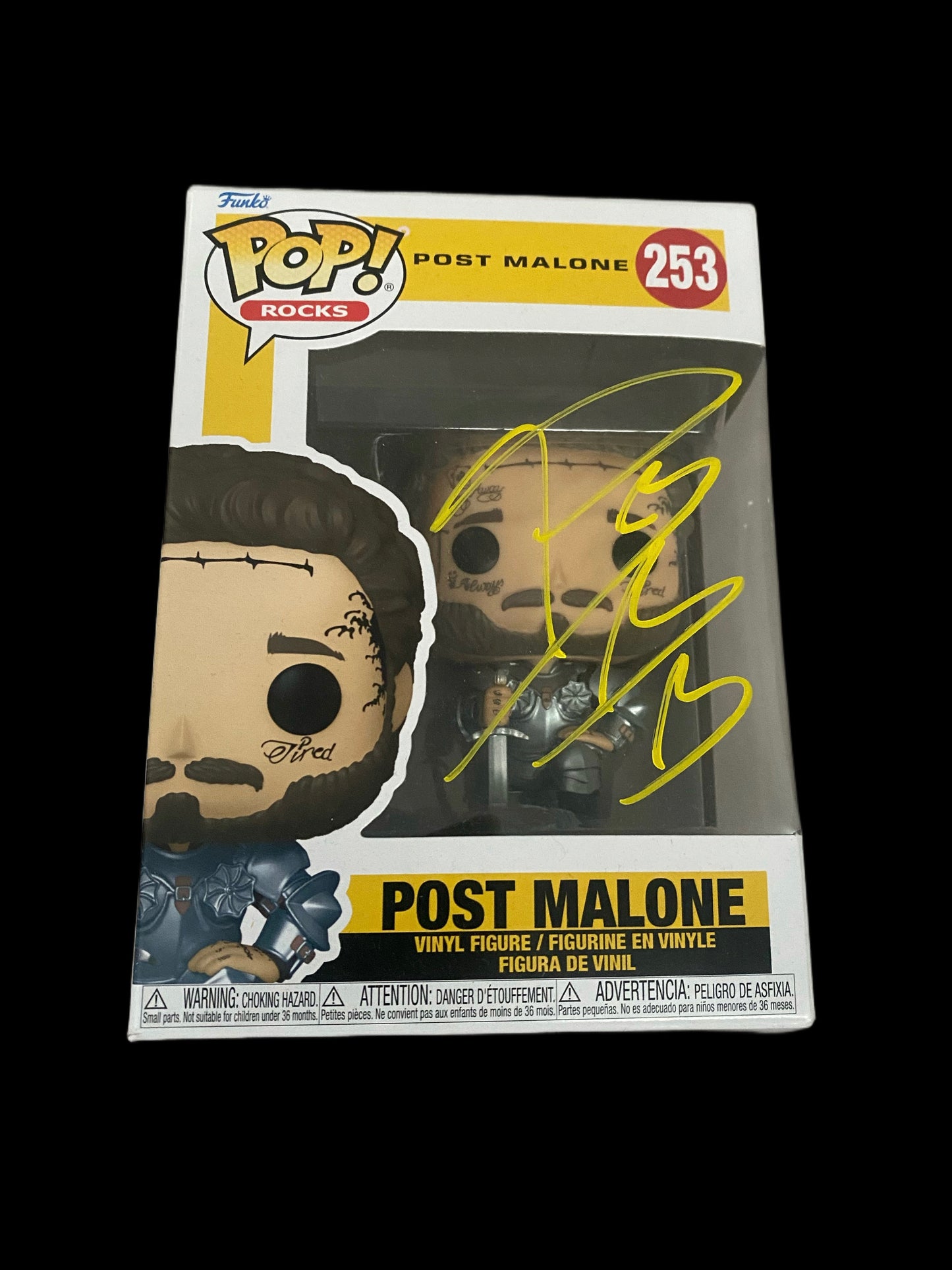 Post Malone Hand Signed Funko Pop- 253.