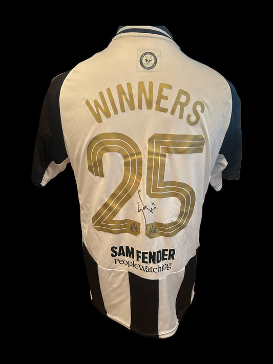 Sam Fender Newcastle United Caraboa Cup “WINNERS 25” Hand Signed Home Shirt