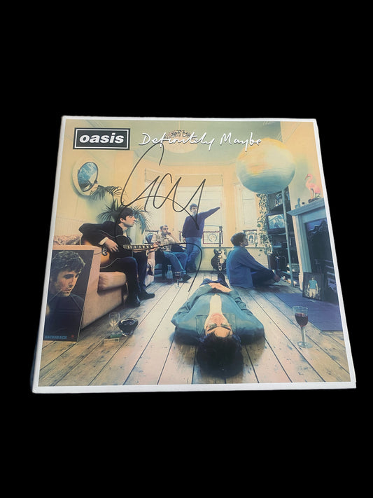 Liam Gallagher Hand Signed Oasis “Definitely Maybe” Vinyl 1