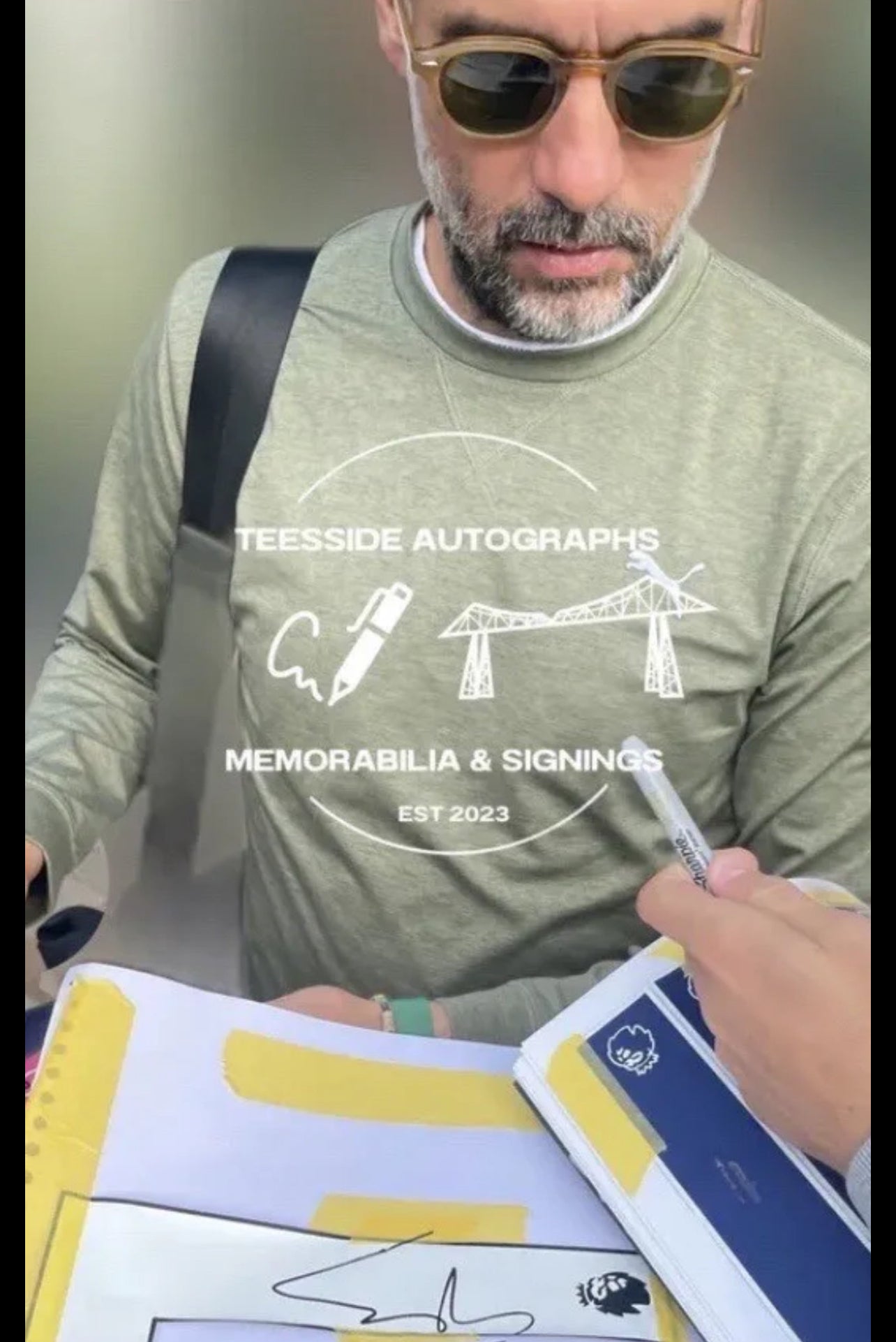 Pep Guardiola Manchester City Hand Signed Home Shirt 2
