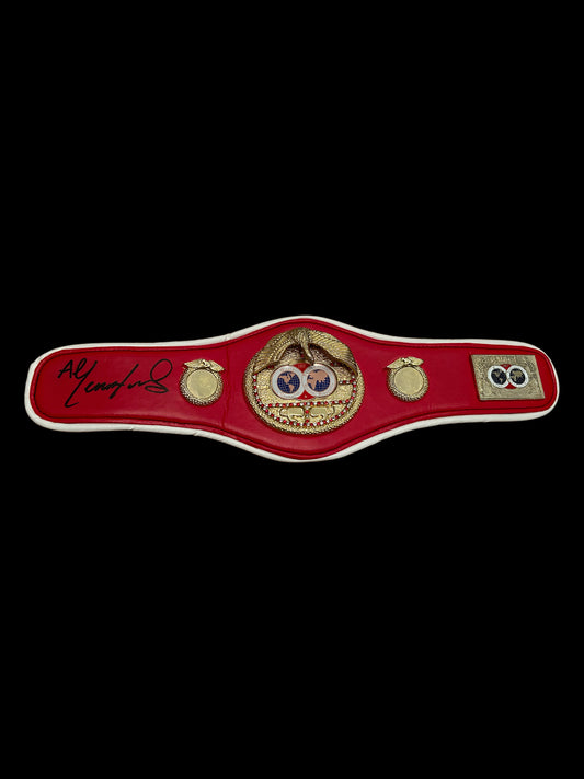 Lennox Lewis Hand Signed IBF Mini Championship Belt