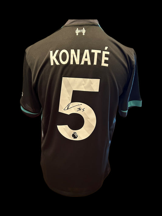 Ibrahima Konate Liverpool 2024-2025 Hand Signed Away Shirt