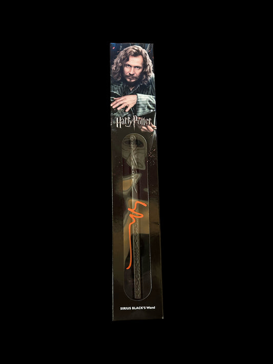 Gary Oldman Harry Potter Sirius Black Hand Signed Picture Wand