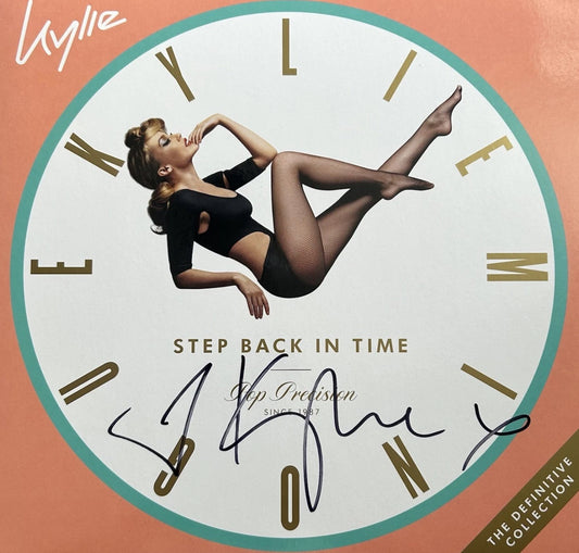 Kylie Minogue “STEP BACK IN TIME” Hand Signed Vinyl