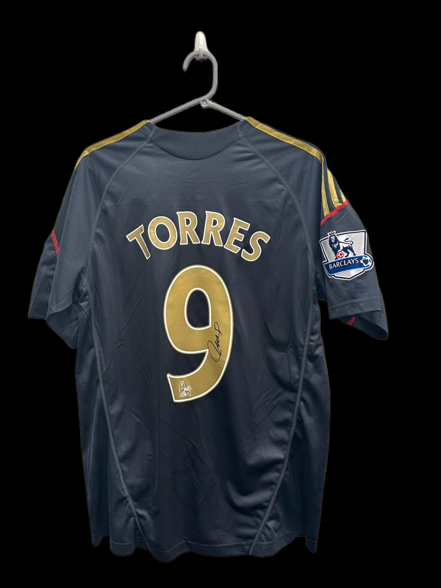 Fernando Torres Liverpool Hand Signed 2009-10 Away Shirt.