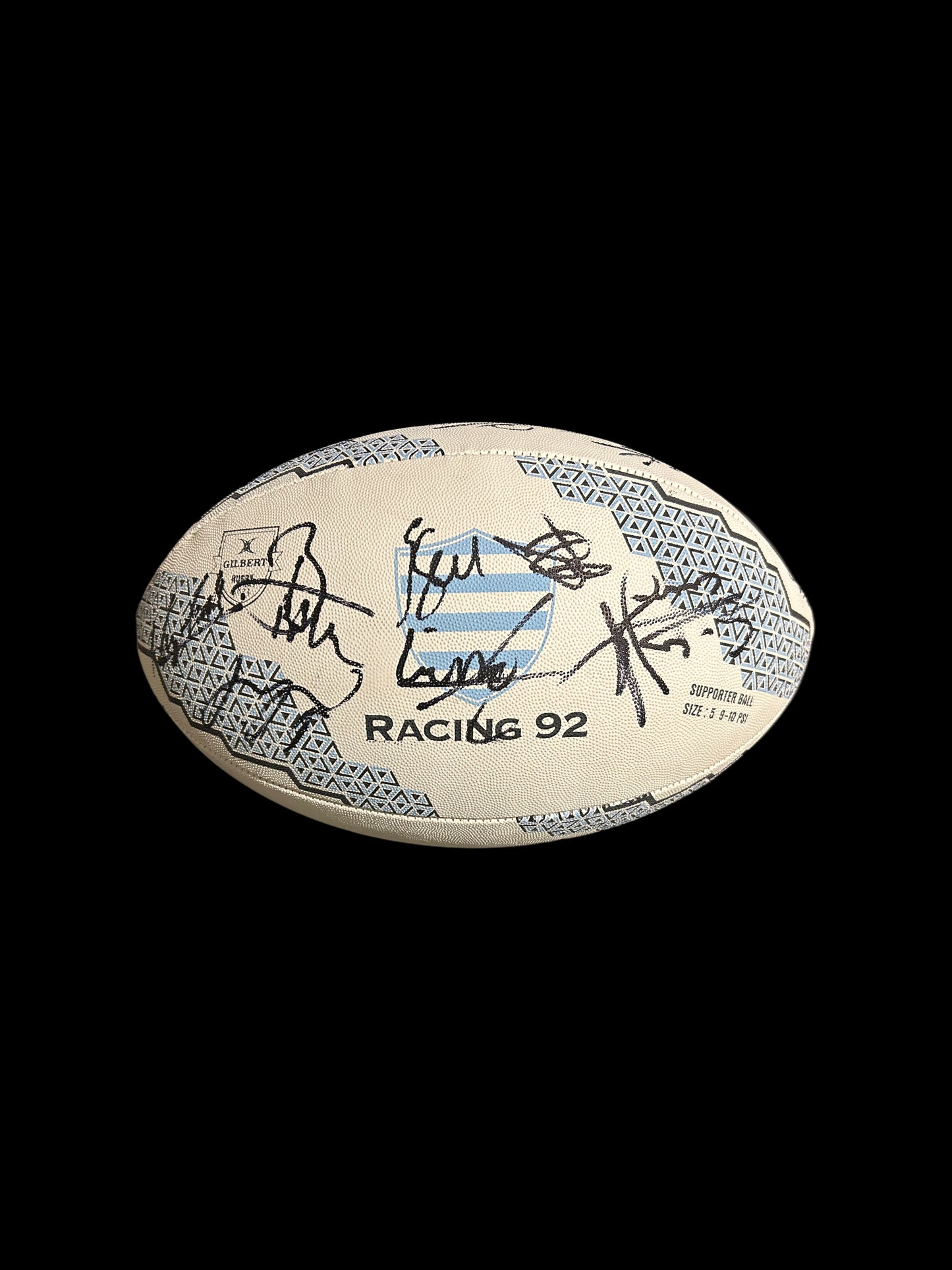 Racing 92 2024-25 Rugby Hand Signed Size 5 Squad Ball 2