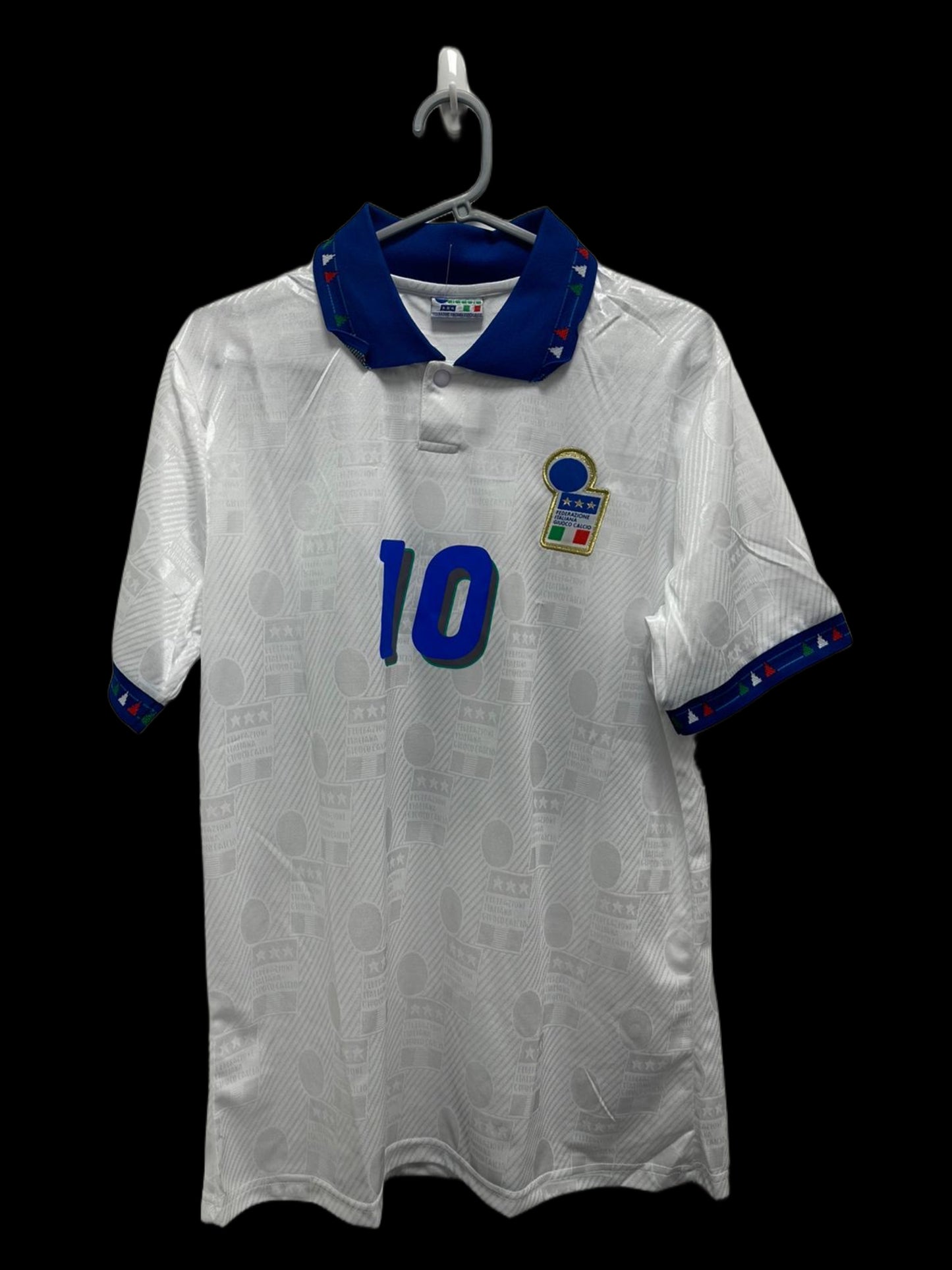 Robert Baggio Italy 1994 USA World Cup Hand Signed Away Shirt.