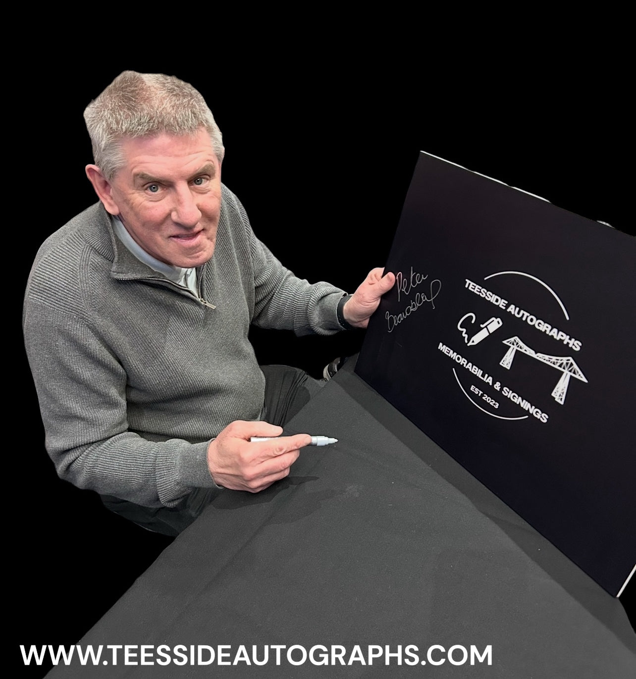 Peter Beardsley Manchester City Retro 1998 Hand Signed Shirt