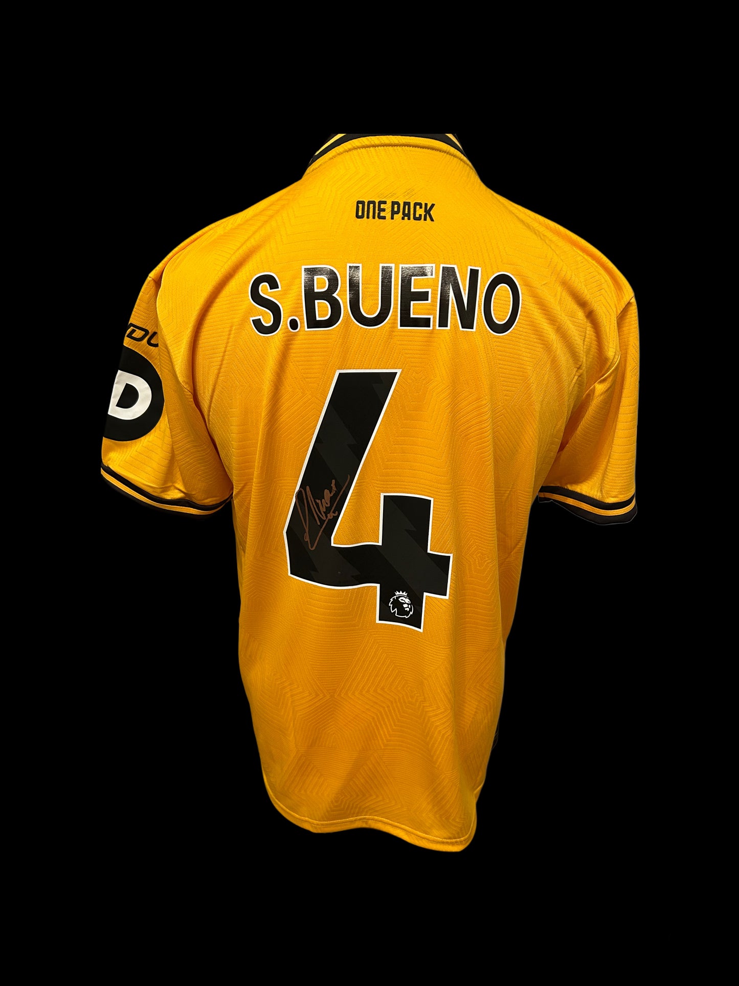 Santiago Bueno Wolverhampton Wanderers Hand Signed 2024-25 Home Shirt