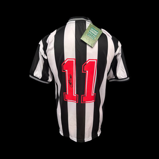 Chris Waddle Newcastle United 1984 Hand Signed Home Shirt