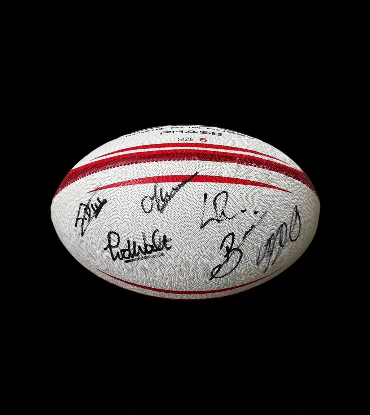 Newcastle Falcons Hand Signed Full Squad Rugby Ball