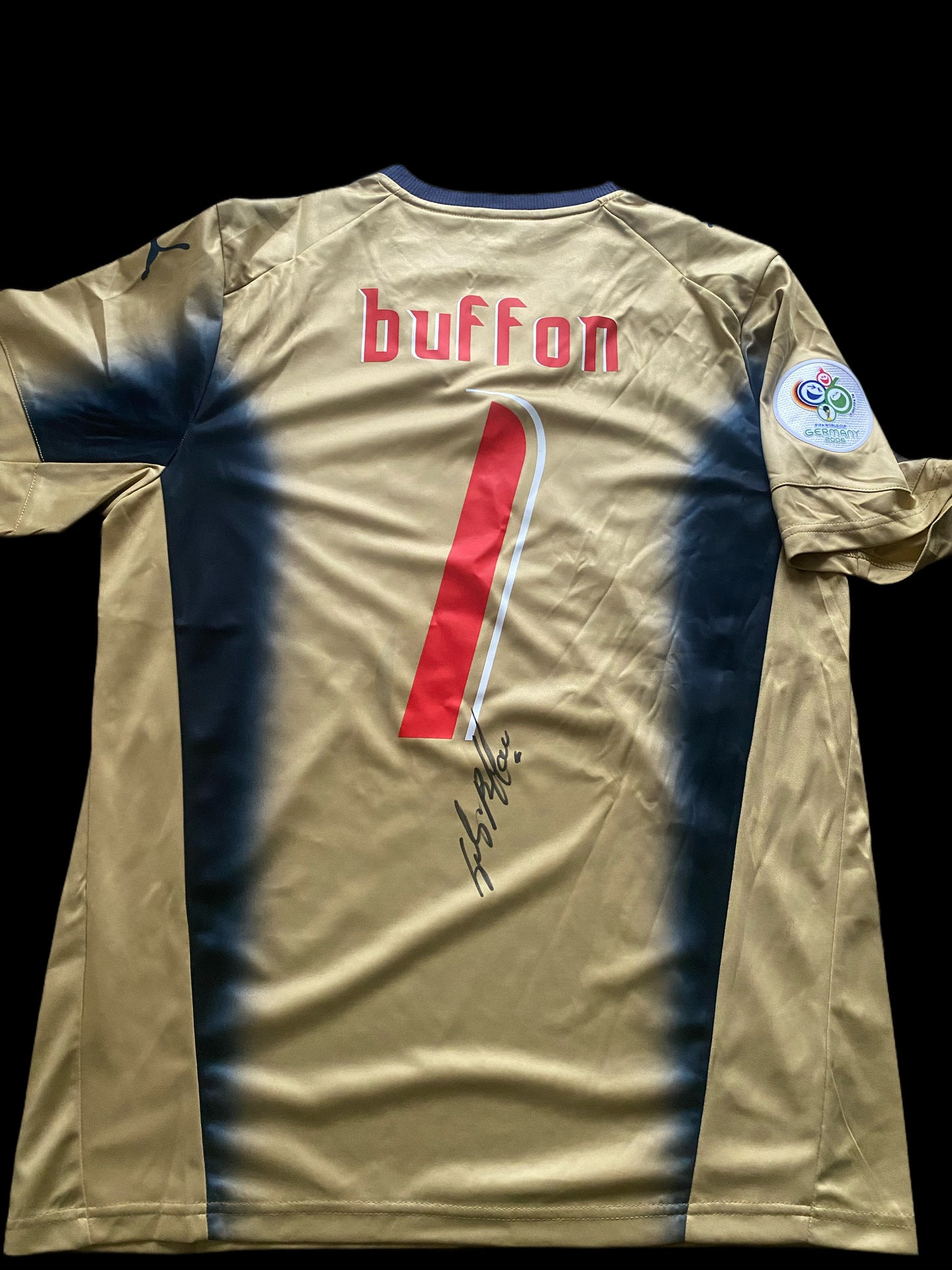 Gianluigi Buffon Italy World Cup 2006 Hand Signed Shirt 4.