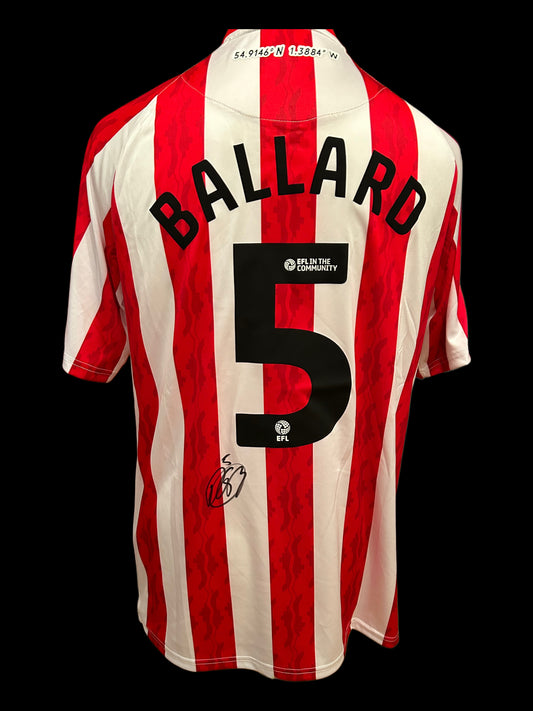 Dan Ballard Sunderland Hand Signed 2024-25 Home Shirt