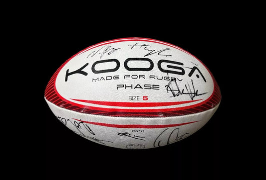 Leicester Tigers Hand Signed Full Squad Rugby Ball