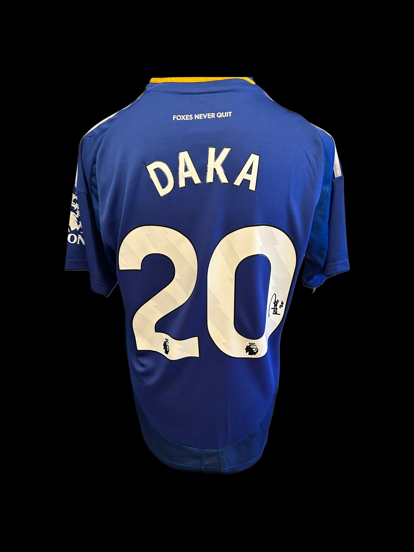 Patson Daka Leicester City 2024-25 Hand Signed Home Shirt