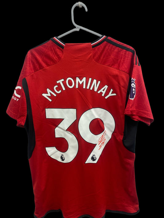 Scott Mctominay Manchester United Hand Signed Home Shirt