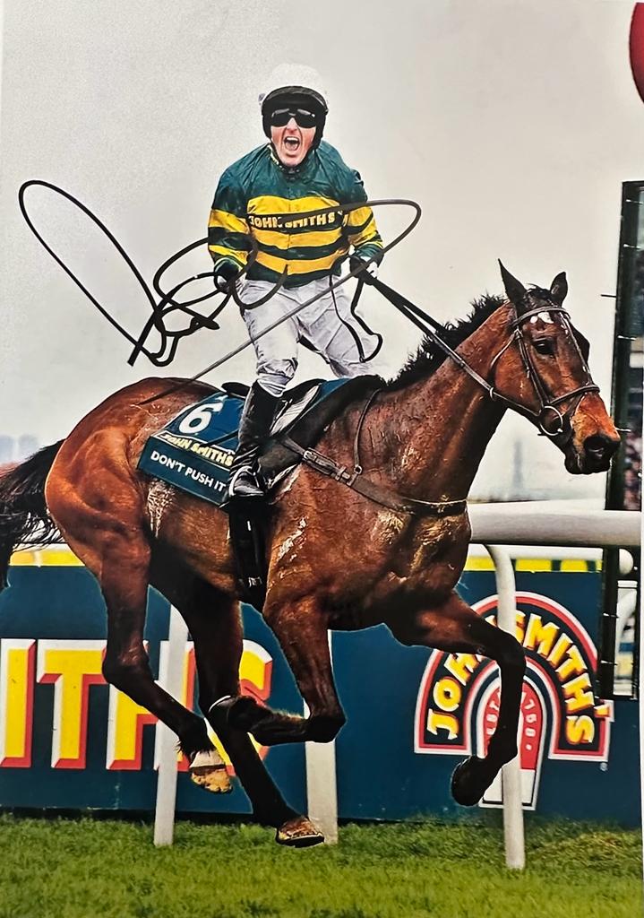 AP McCoy Hand Signed 12x8 PHOTO 4.