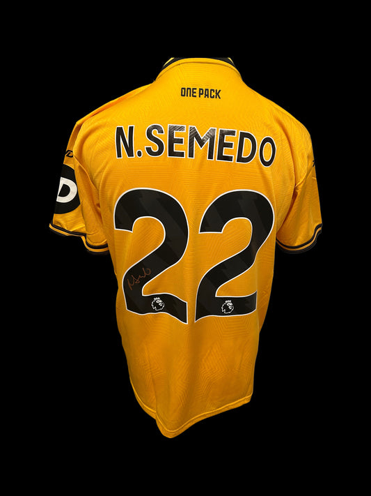 Nelson Semedo Wolverhampton Wanderers Hand Signed 2024-25 Home Shirt