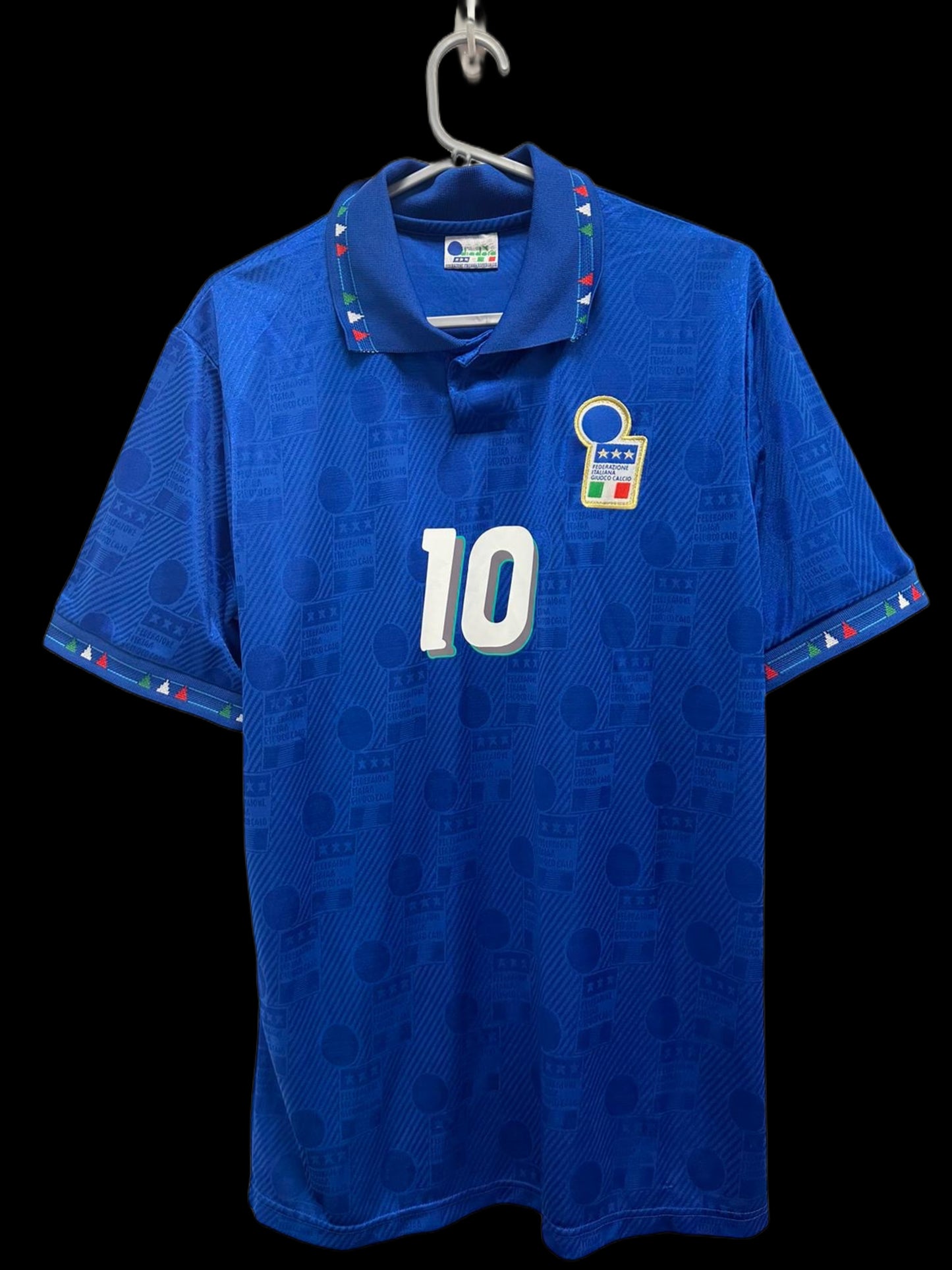 Robert Baggio Italy 1994 USA World Cup Hand Signed Home Shirt.