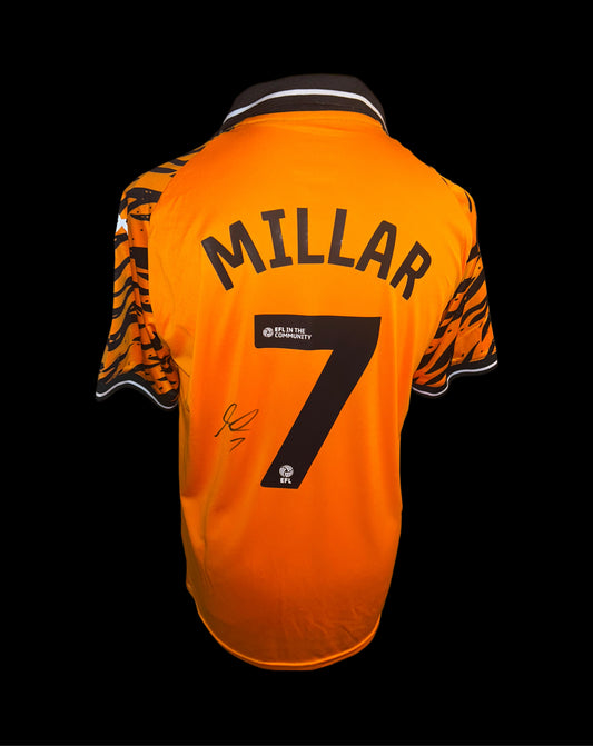 Liam Millar Hull City 2025-26 Hand Signed Home Shirt