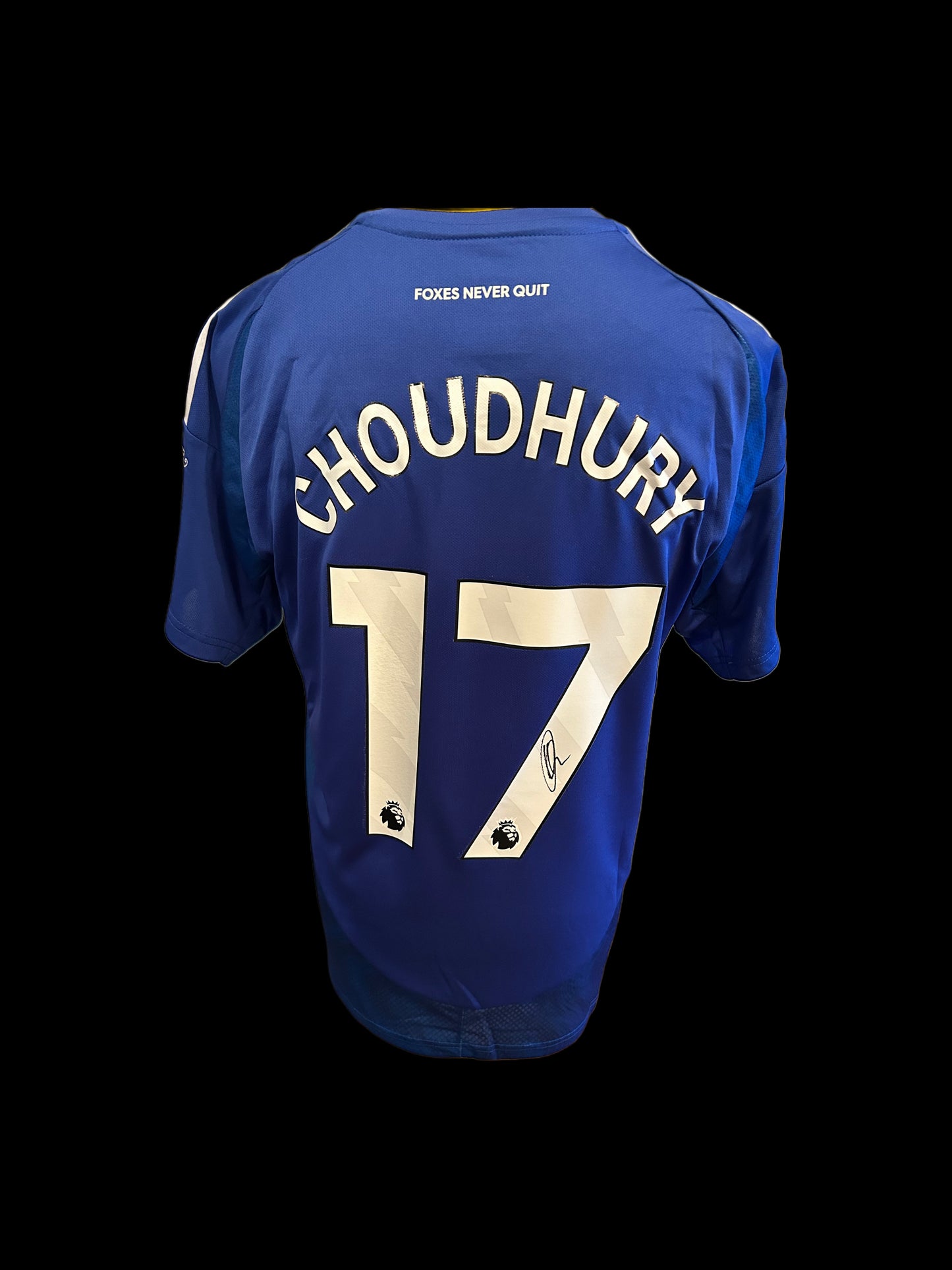 Hamza Choudhury Leicester City 2024-25 Hand Signed Home Shirt