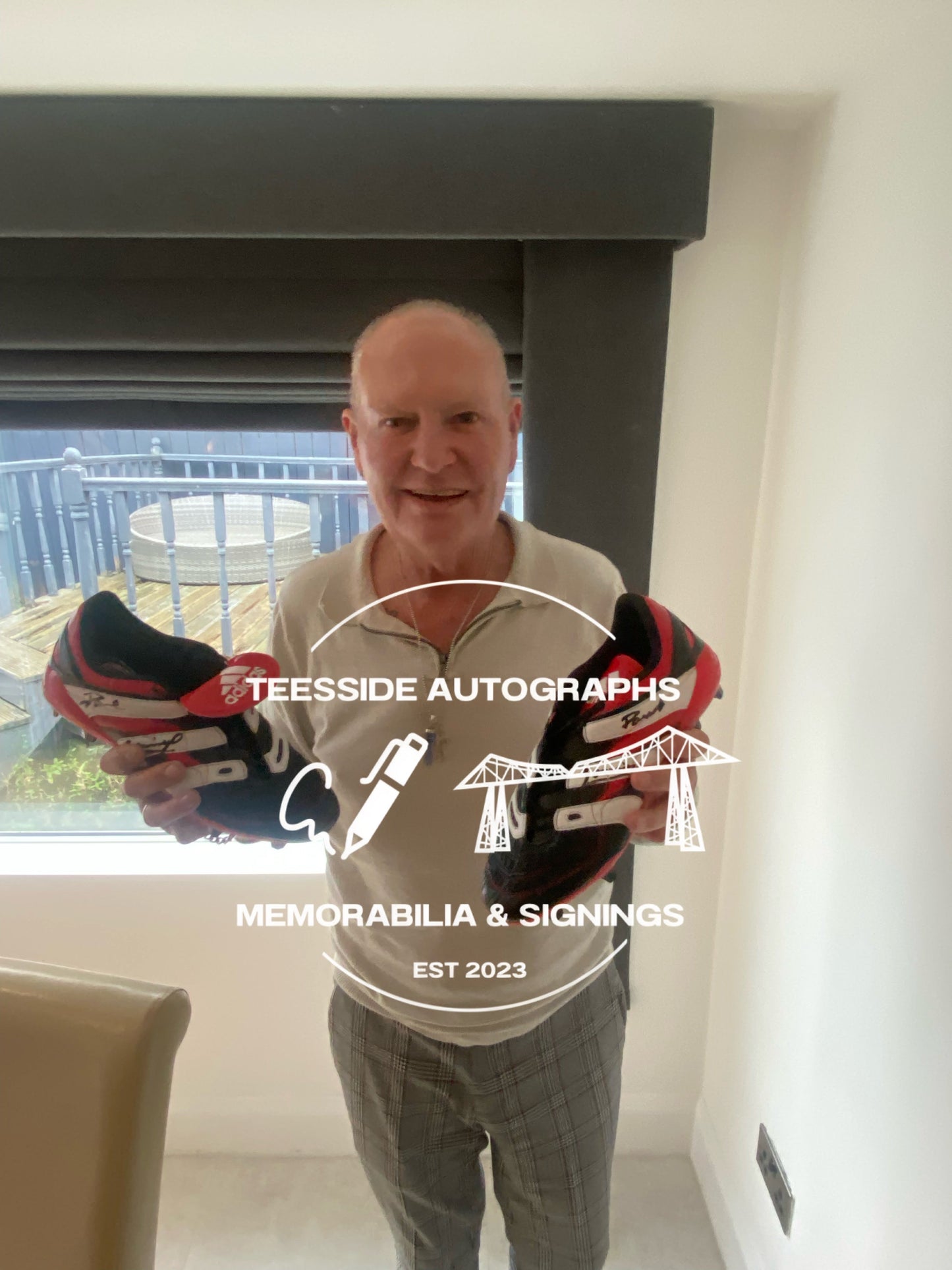 Paul Gascoigne Adidas Predator Hand Signed Boot.