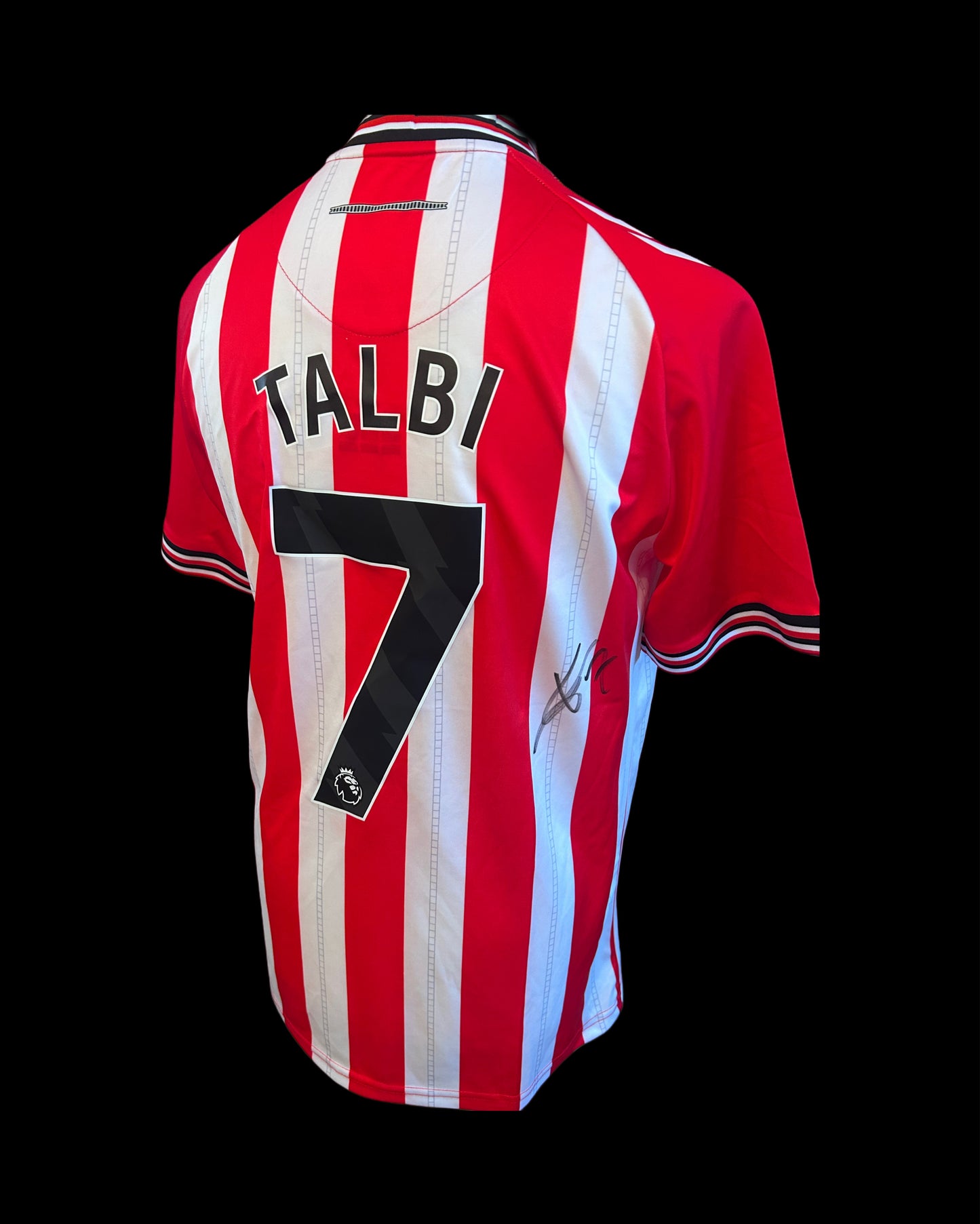 Chemsdine Talbi Sunderland Hand Signed 2025-26 Home Shirt