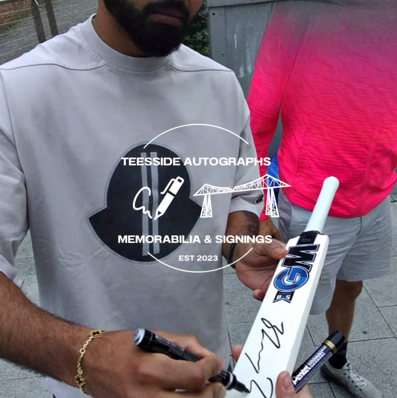 Shreyas Iyer India Cricket & Punjab Kings Hand Signed Mini Cricket Bat