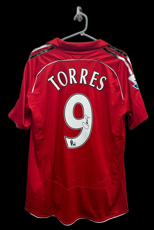 Fernando Torres Liverpool Hand Signed 2006-08 Home Shirt.