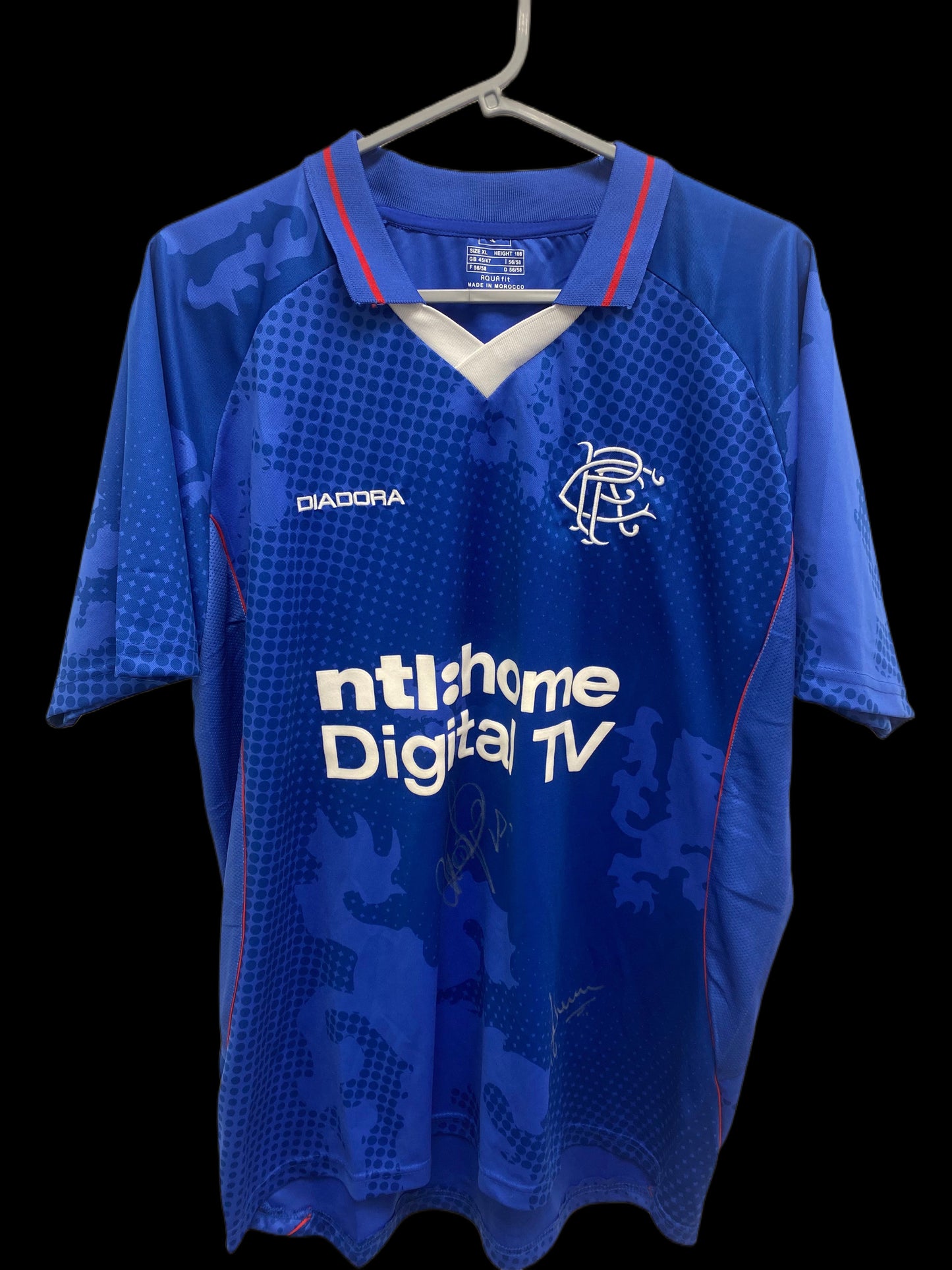 Lorenzo Amoruso & Arthur Numan Rangers Hand Signed Home Shirt