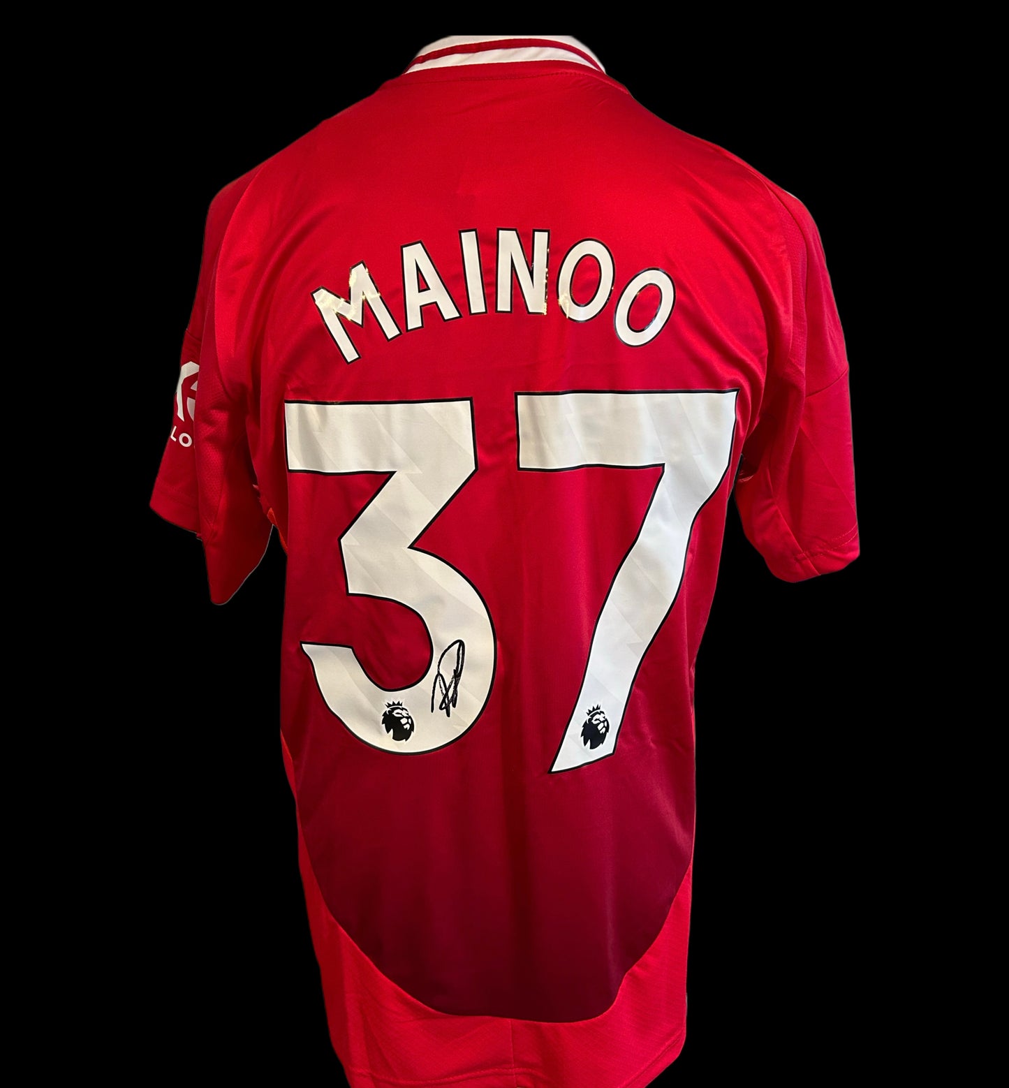 Kobbie Mainoo Manchester United 2024-25 Hand Signed Home Shirt 1